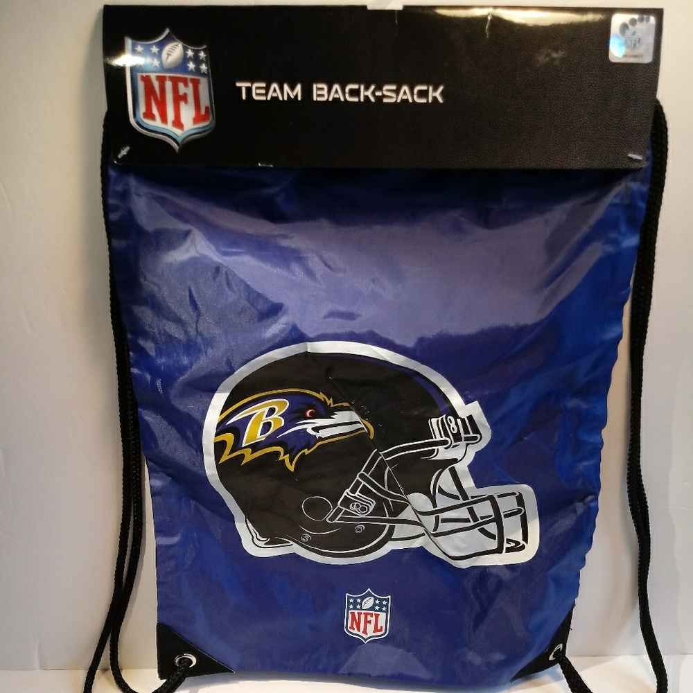 New Baltimore Ravens NFL Team Back Sack Tote